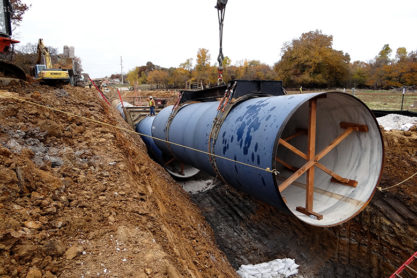 Installation of Line J Pipeline