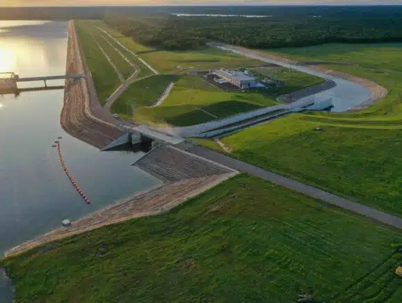 Bois d'Arc Lake Dam and Reservoir