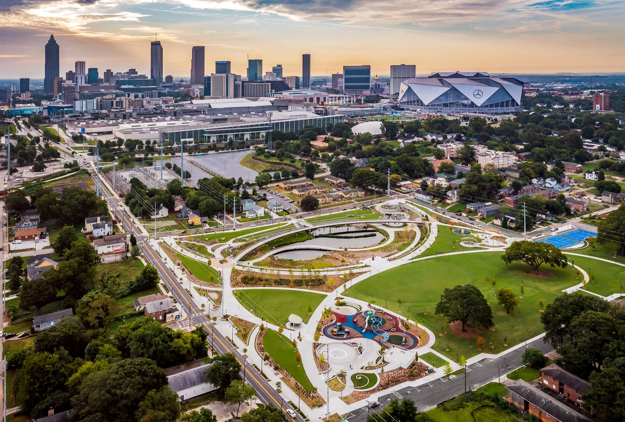 Aerial View Of Rodney Cook Park Project