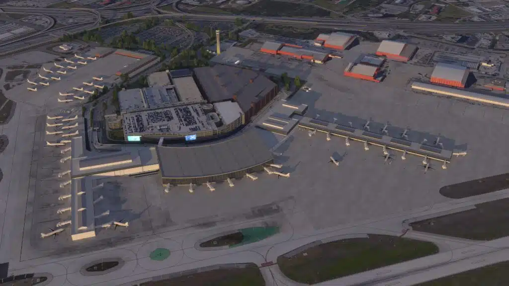 Aerial View Of San Antonio Airport