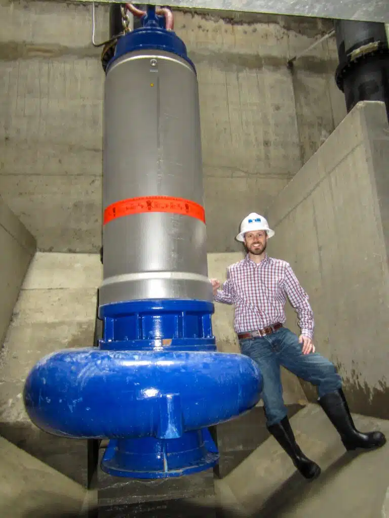 Employee At Water Pump Station