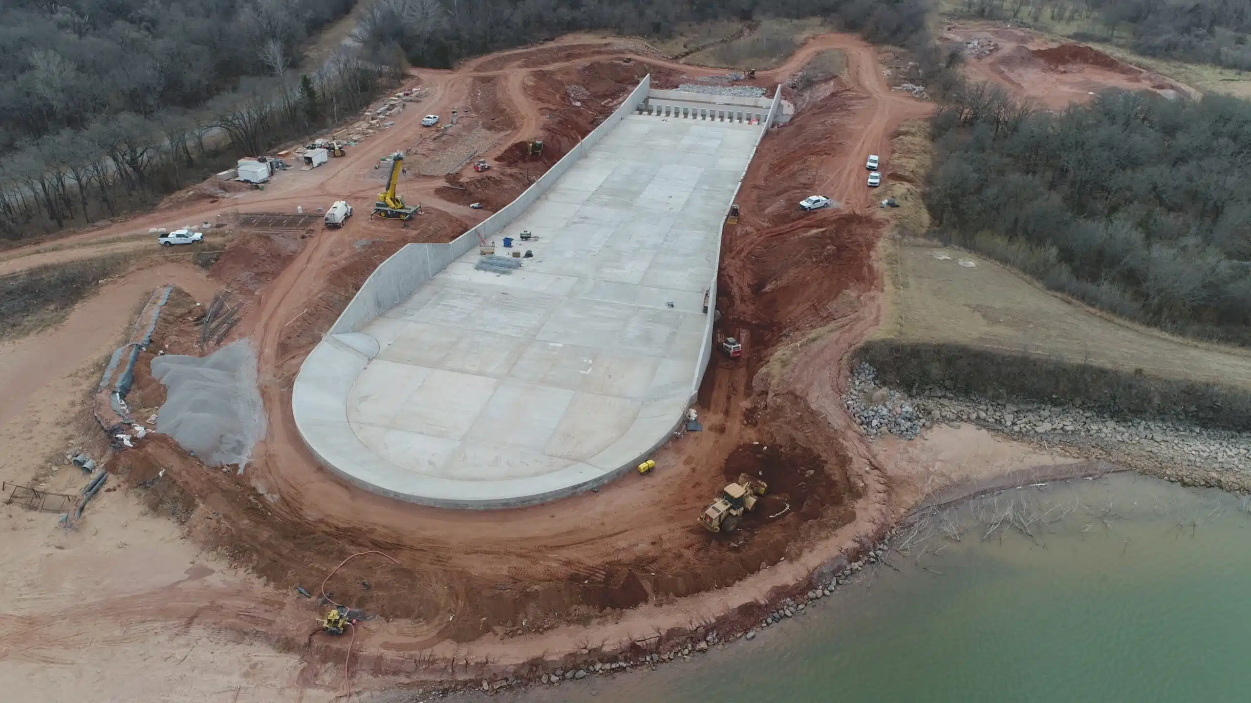 Aerial Construction Site View