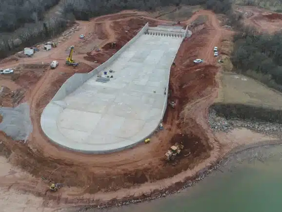 Aerial Construction Site View